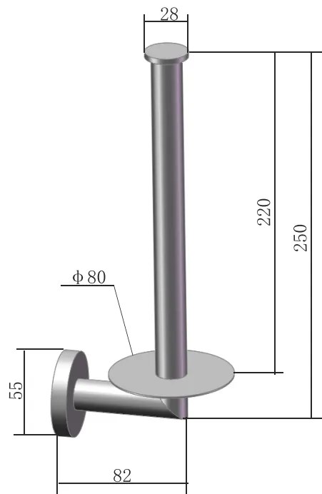 Saniclear Brass dubbele reserve rolhouder geborsteld messing mat goud