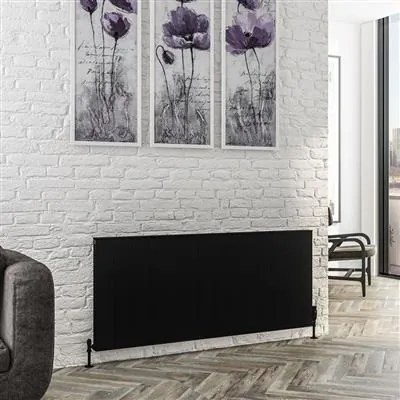 Eastbrook Vesima radiator 140x60cm aluminium 1844W zwart mat