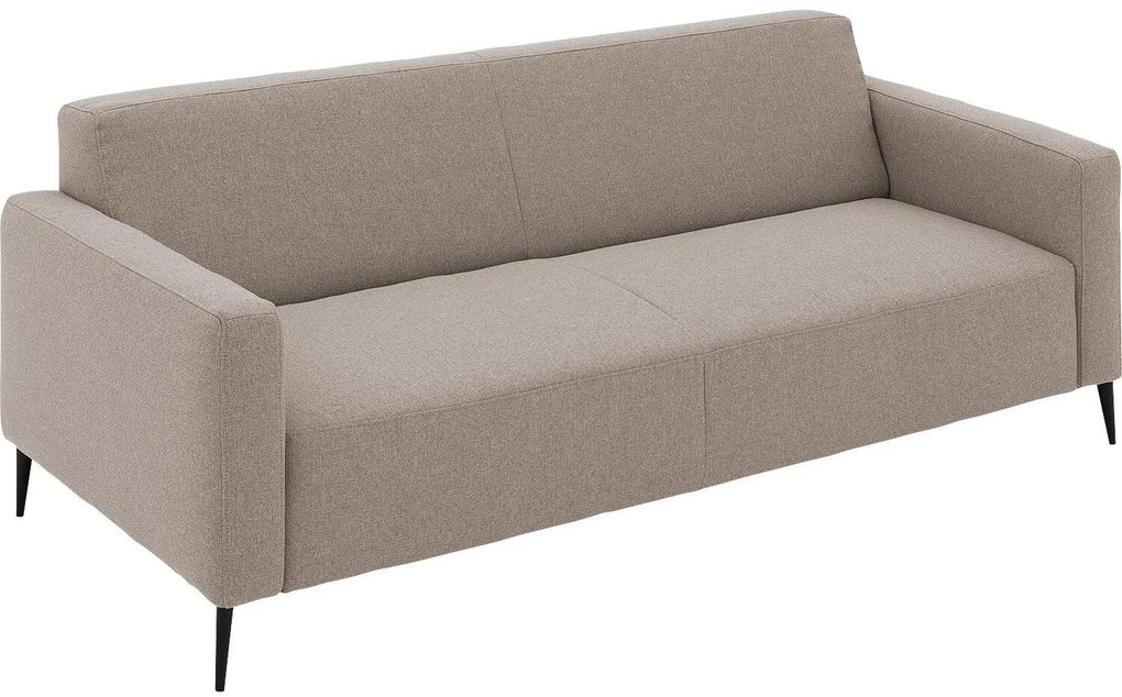 Goossens Key West grijs, stof, 3-zits, modern design