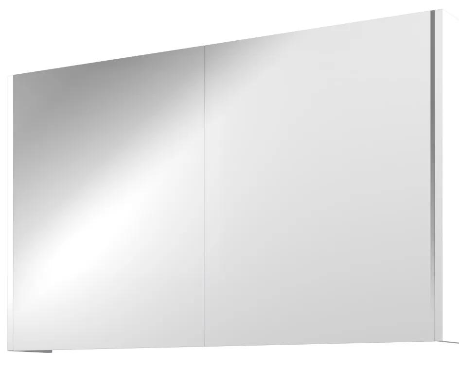 Xcellent spiegelkast met 2 glazen deuren - Mat wit - 100x60cm