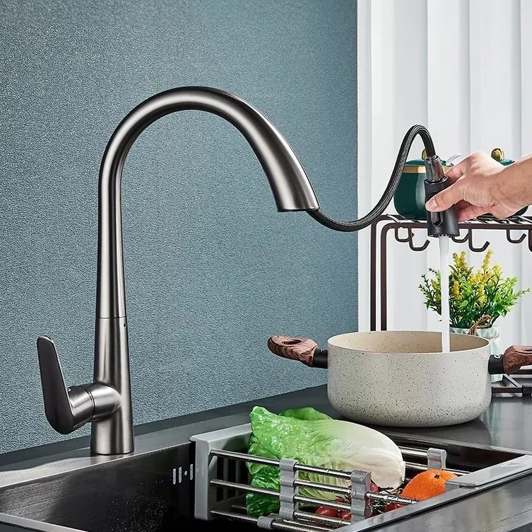 Keukenkraan REA Ross BRUSH Steel