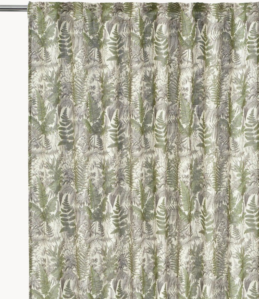 Semi-transparante gordijnen Tilly met print, 2-delig