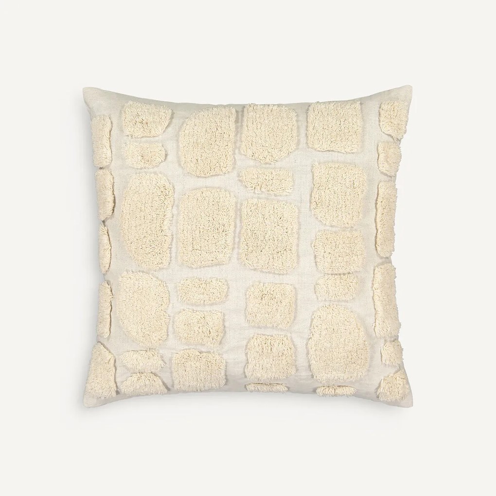 Kussenhoes in linnen en katoen, Peeble