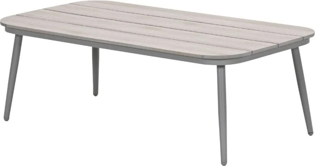 Garden Impressions Burela loungetafel 130x70 cm - taupe-light teak look