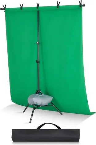 VEVOR Achtergrondstandaard Verstelbare Foto Achtergrondstandaard (Achtergronddoek: 154 x 198 cm), Draagbare Achtergrondstandaard met 1 Statief, Schermstandaard voor Productfotografie Studiofotografie