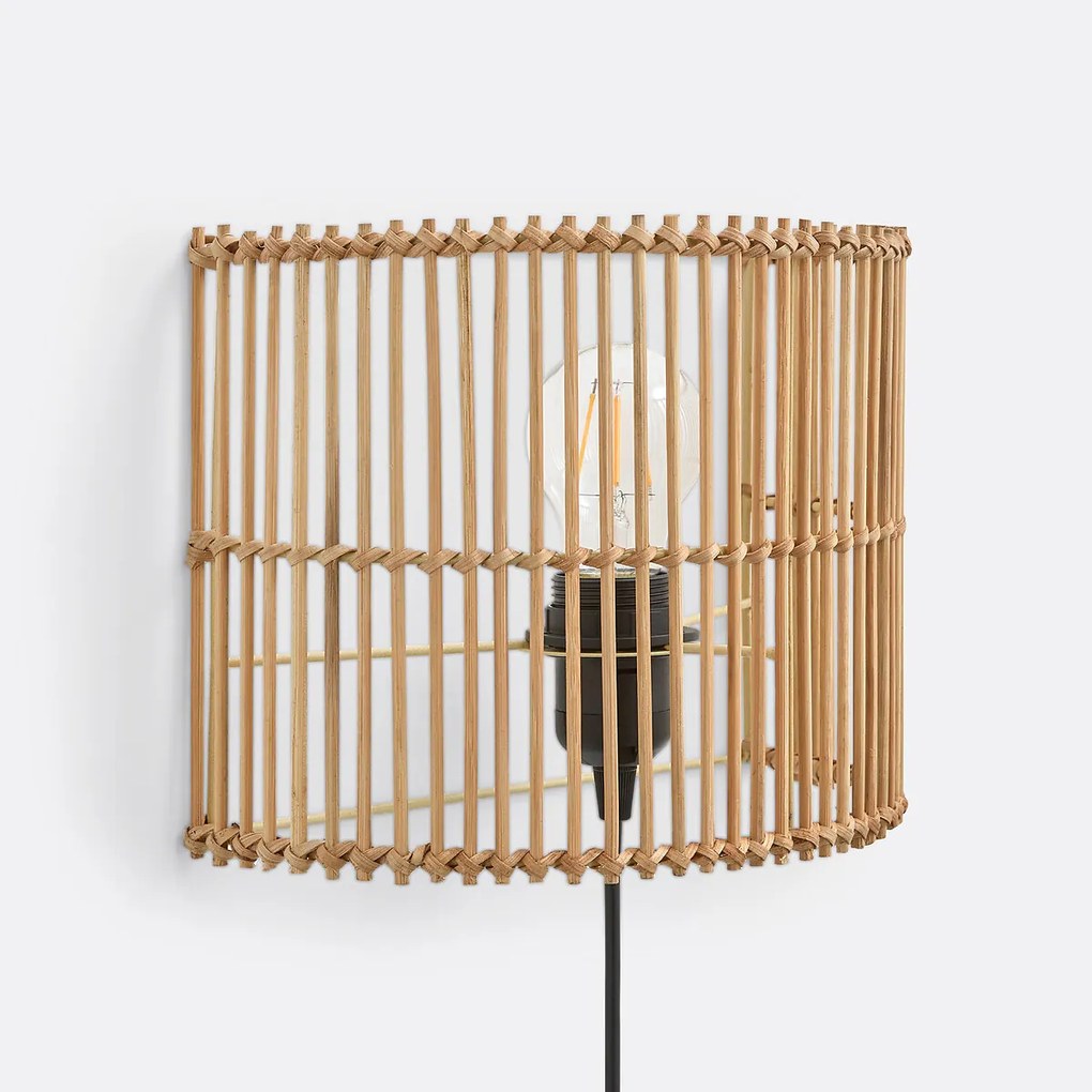 Wandlamp in bamboe, Haya