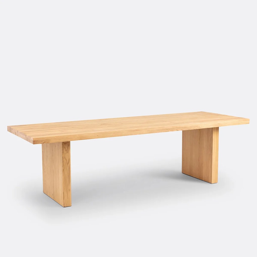 Eettafel, 8 tot 10 couverts, massief eiken, Vova