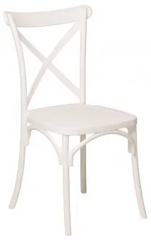 Set Van 4 Stapelbare Eetkamerstoelen In Polypropyleen Otax Wit - Sklum