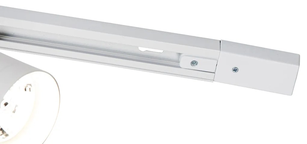 Modern railsysteem met 5 Spot / Opbouwspot / Plafondspots wit 1-fase GU10 70mm - Iconic Jeana Luxe GU10 Binnenverlichting Lamp