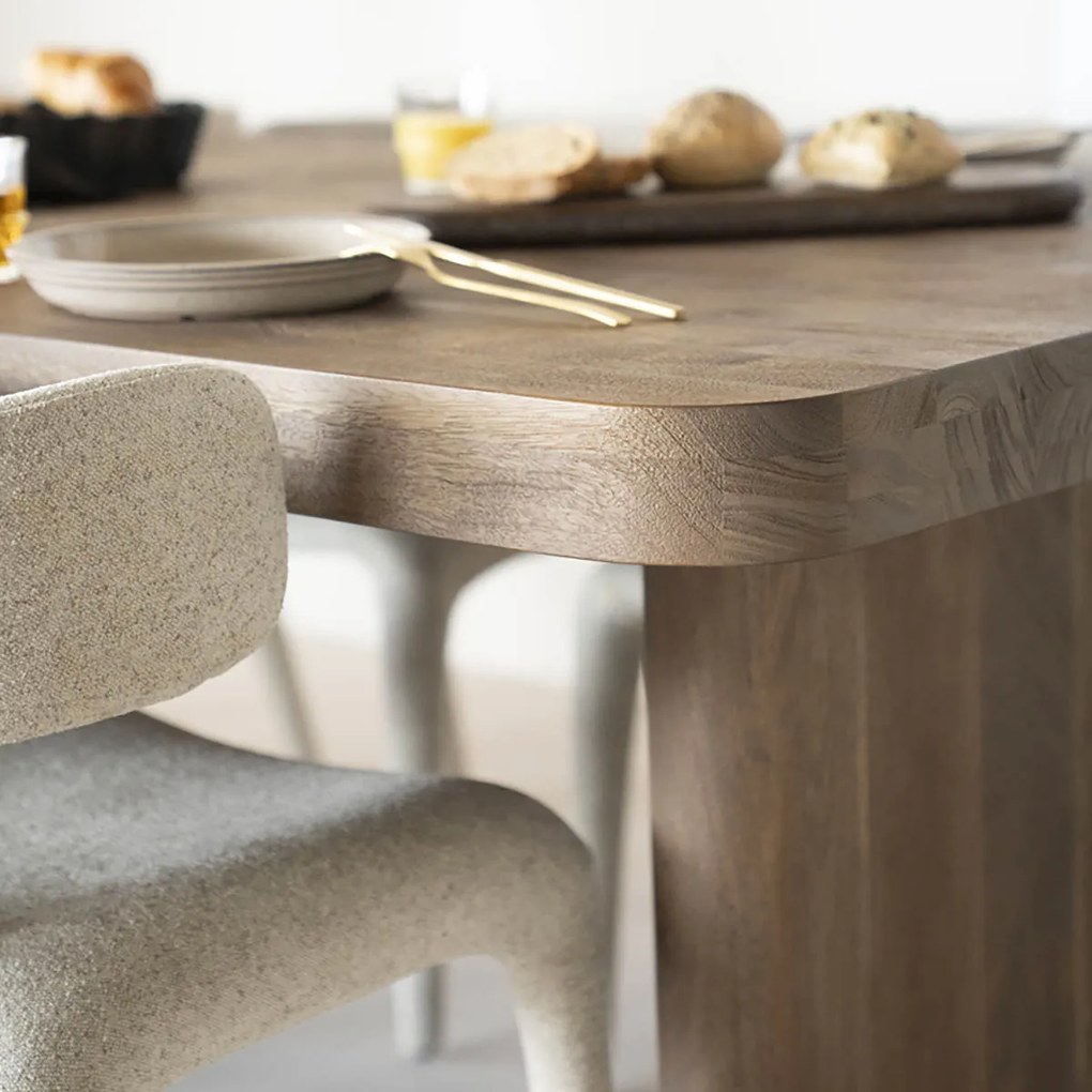 Grote Eettafel Bruin Mangohout 300 Cm - 300 X 110cm.