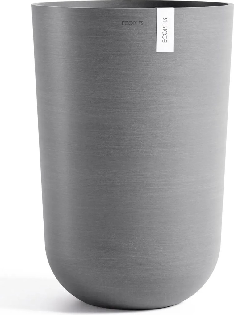 Ecopots bloempot Oslo High 52 - Rond - Grey - Diameter 35 x H51,5 cm