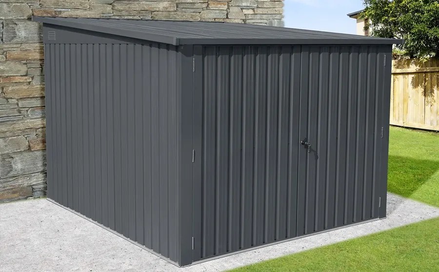Metalen fietsenberging Kansas 2,4 x 2,2 m Store Boss antraciet