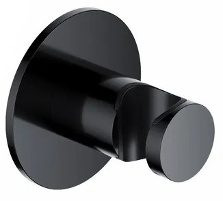 Hotbath Ace Wandsteun - voor handdouche - Gepolijst Zwart PVD AC514PBP