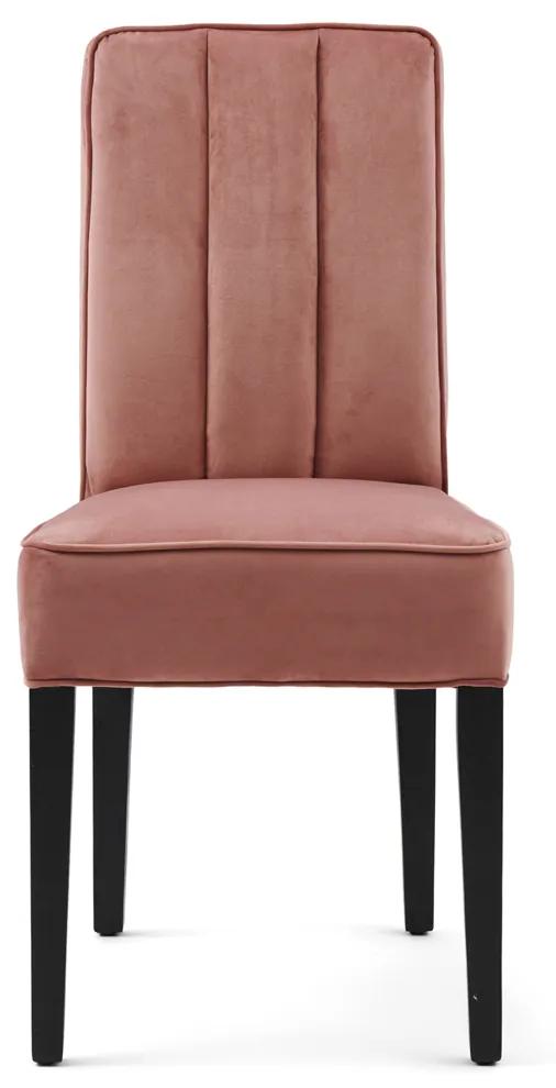 Rivièra Maison - The Jade Dining Chair, velvet III, rose stain - Kleur: bruin