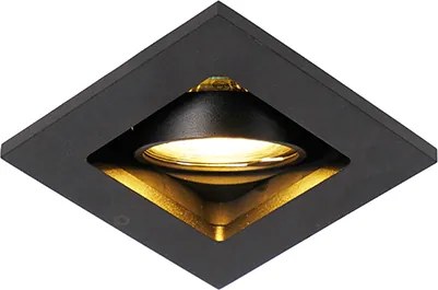 Smart inbouwspot zwart incl. WiFi GU10 verstelbaar - Qure