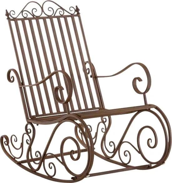 Iron schommelstoel Smilla landelijke stijl ontwerp nostalgische - bruin