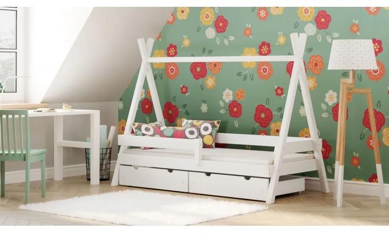 Kinderen Grijs Montessori Tipi Bed - Anadi voor Kinderen Kinderen Peuter Junior 5059914004968 Children's Beds Home, 180x80, Grote enkele, 10 cm latex/
