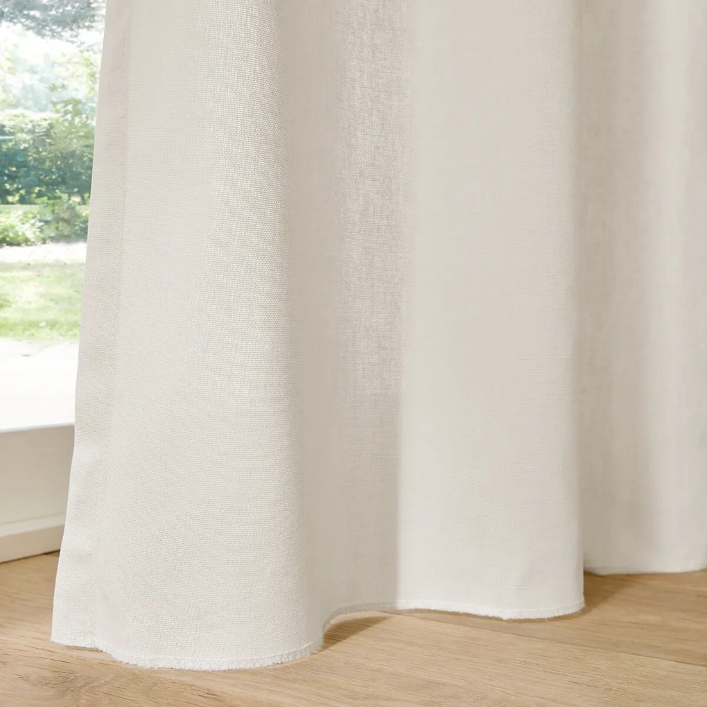 Gordijn in katoen met verdekte lussen, Scénario