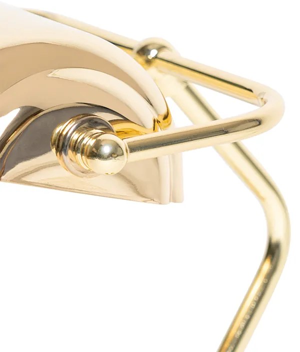 Klassieke tafellamp/notarislamp messing - Banker