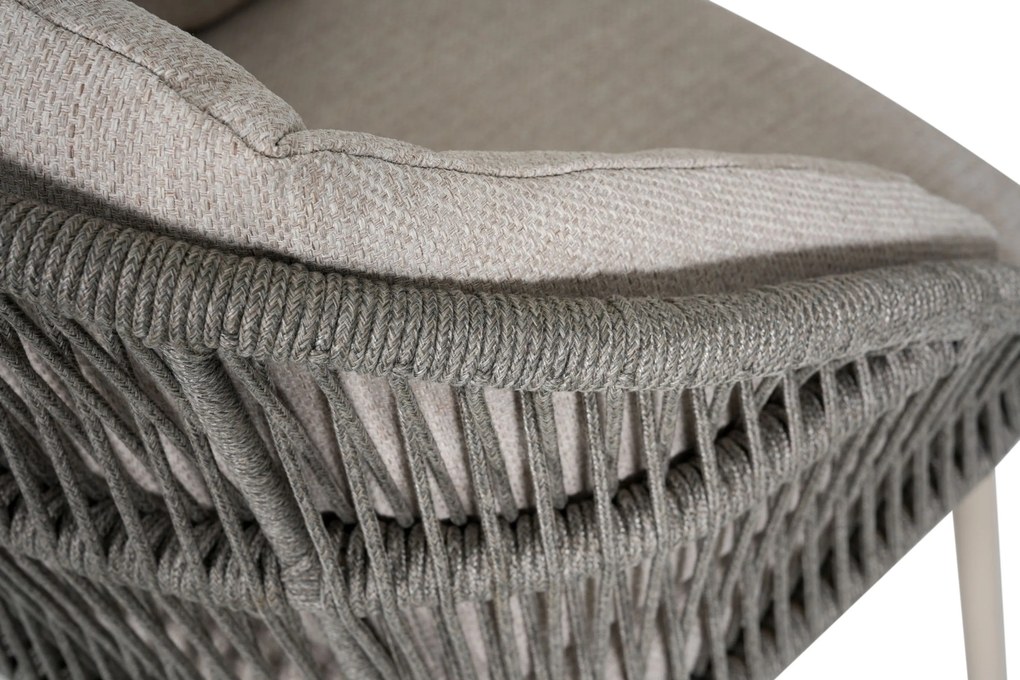 Tuinset 6 personen 150 cm Rope Zand/Beige Santika Furniture Santika