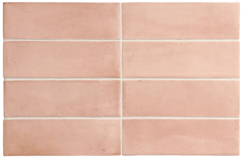 Jabo Premium Koko wandtegel 15x5cm zalm roze mat