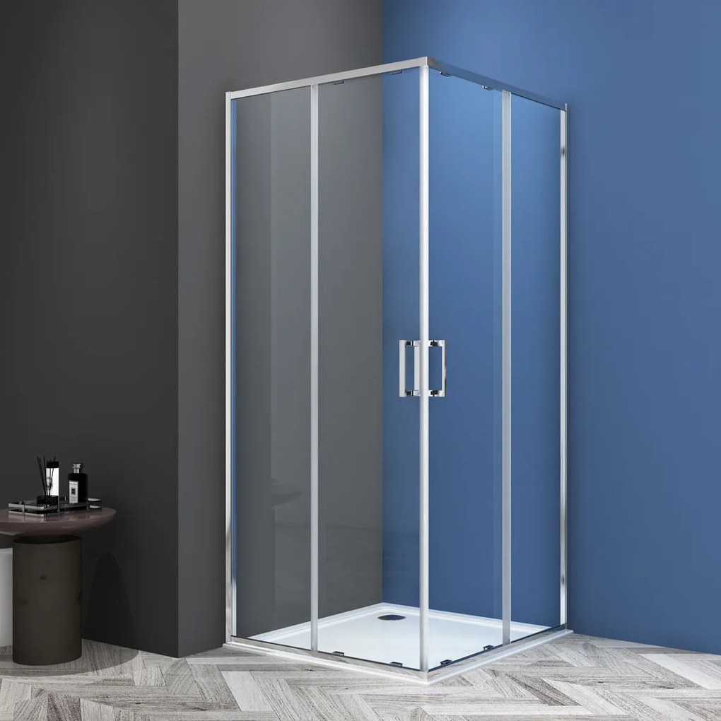 Badstuber Onda douchecabine 90x90cm chroom