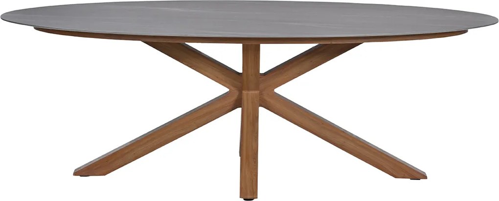 Garden Impressions Scot tuintafel ovaal 230x115 cm – Napoli sand - light teak look