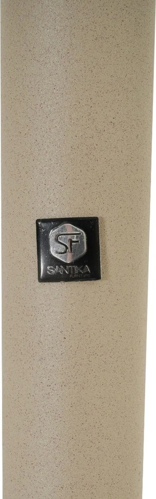 Tuinset Ronde Tuintafel 4 personen 120 cm Rope Zand/Beige Santika Furniture Santika