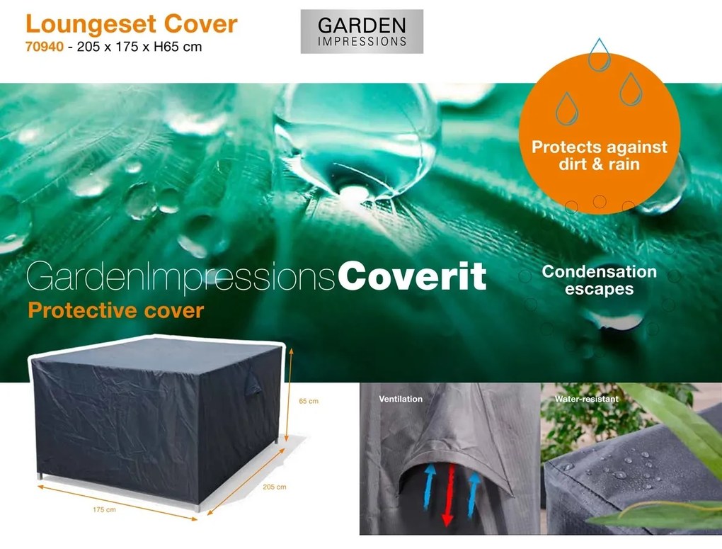 Garden Impressions Loungeset beschermhoes 205x175xH65 cm