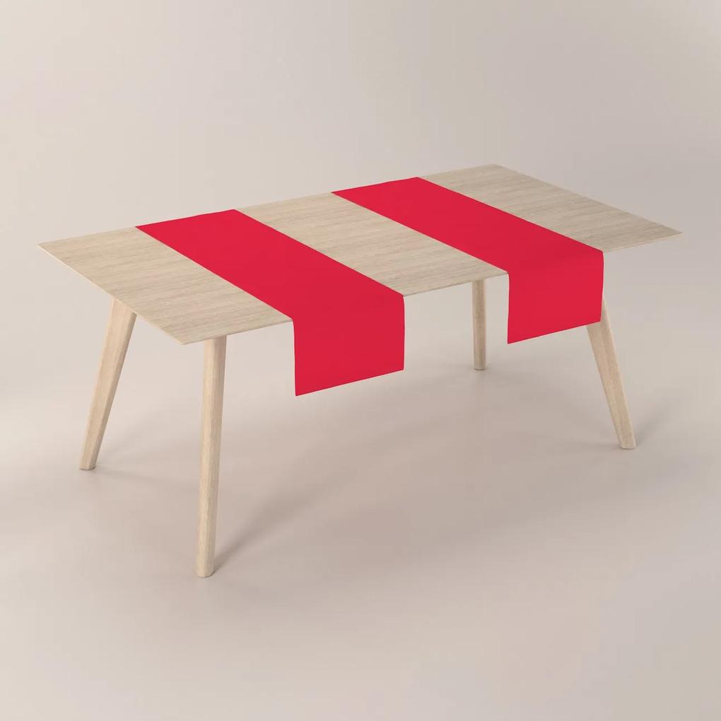 Dekoria Rechthoekige tafelloper, rood, 40 x 130 cm
