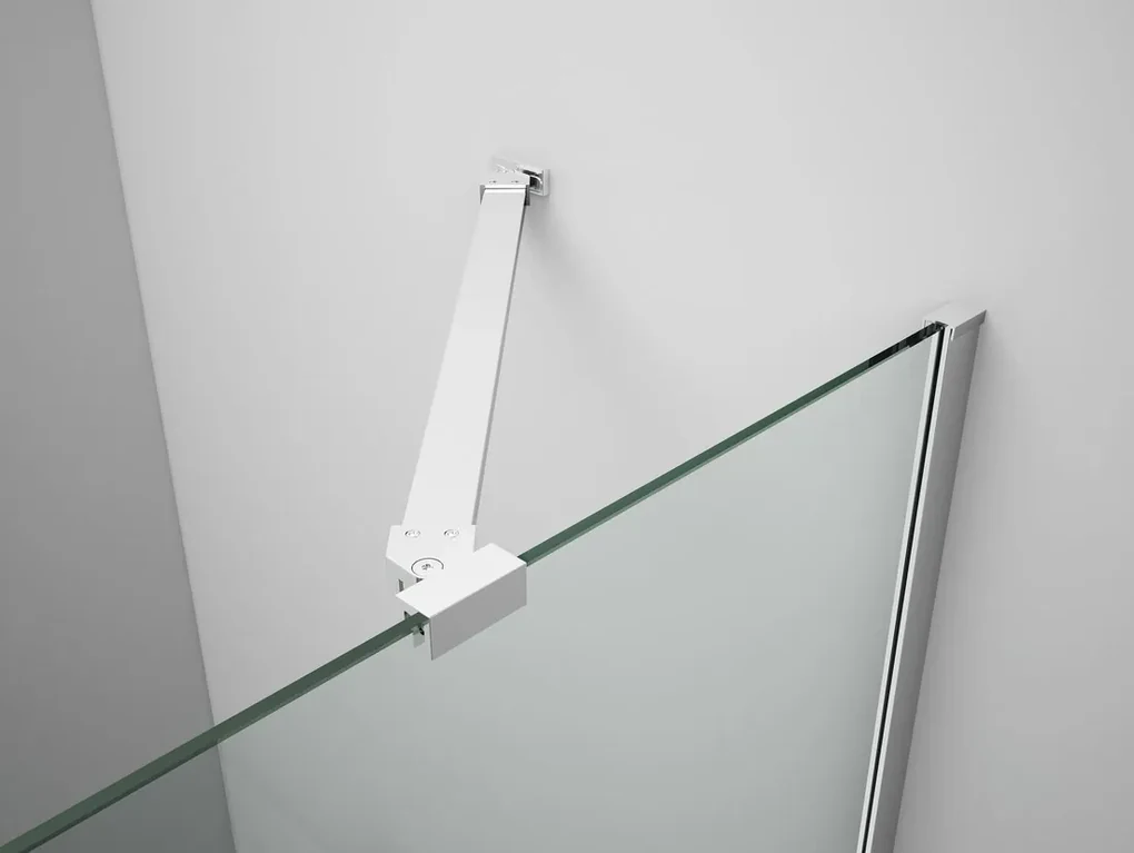 Gelco Trinity douchedeur 90cm rechts met mat glas chroom