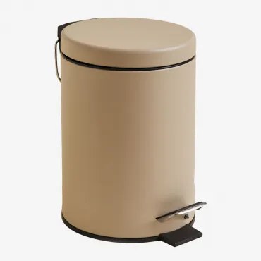 Eiden Pedaalemmer 3l In Ijzer Tapioca Beige - Sklum