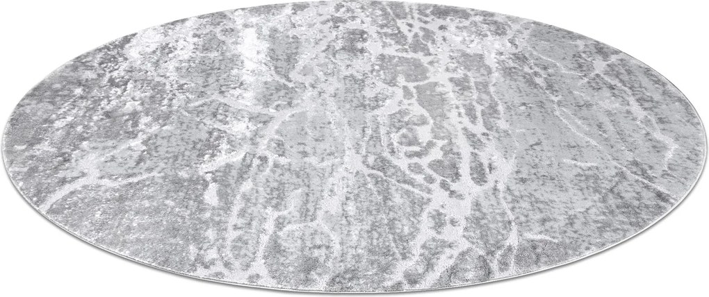 Tapijt MEFE modern  Rond ,  6182 Beton - Structureel,  twee poolhoogte , grijskleuring