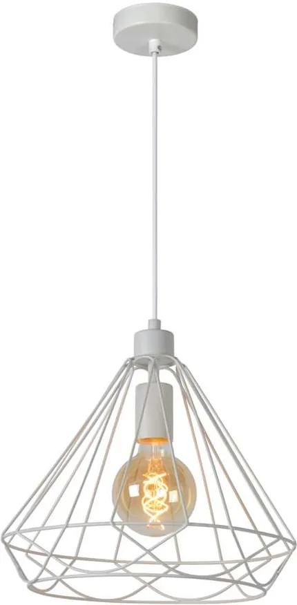 Lucide hanglamp Kyara 32 cm - wit - Leen Bakker