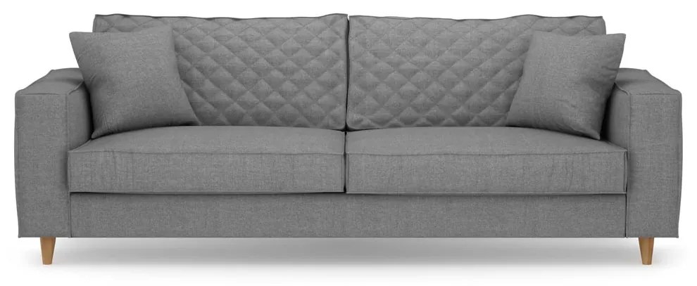 Rivièra Maison - Kendall Sofa 3,5 Seater, washed cotton, grey - Kleur: grijs