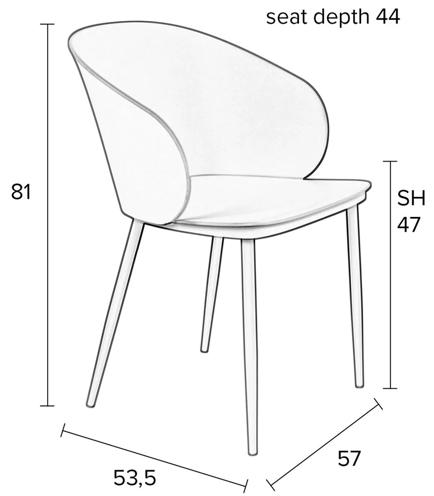 Kunststof Kuipstoel Zwart Polypropyleen