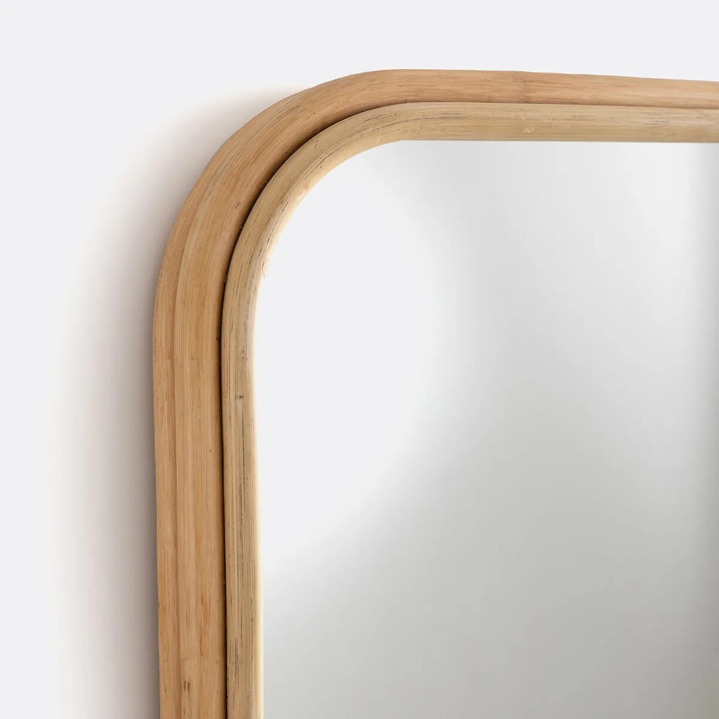 Rechthoekige spiegel in rotan 60x90 cm, Nogu