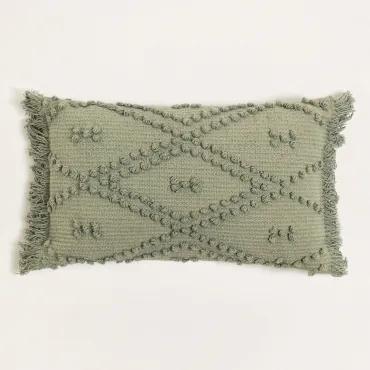 Katoenen kussen (32x52 cm) Susu Groen – khaki - Sklum