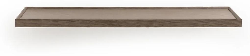 Wandplank in grijs eik L100 cm, Tidder