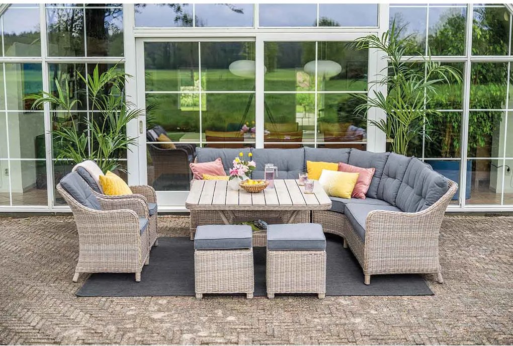 Garden Impressions Nova lounge dining set 6-delig - mystic grey