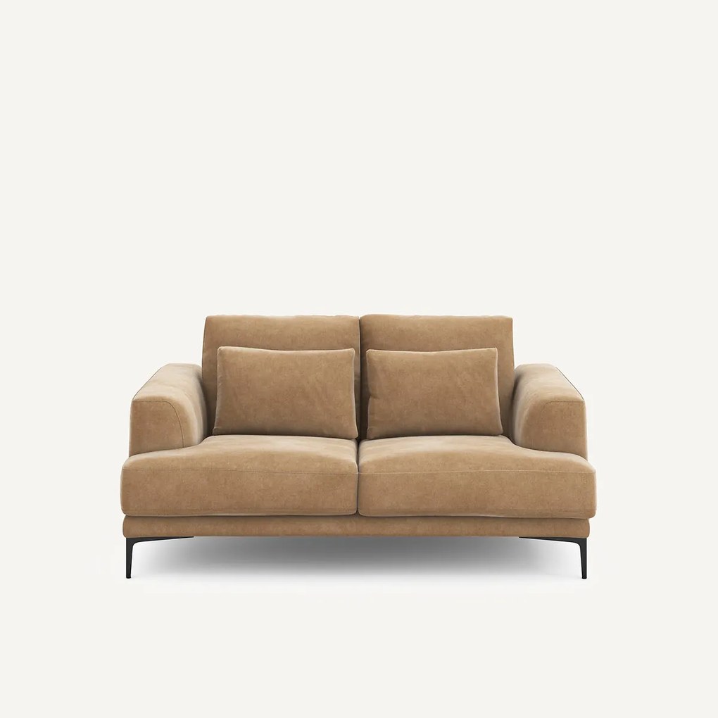 2-zits bank in stonewashed fluweel, Marsile