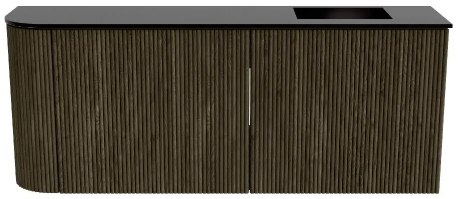 Mondiaz Joya 100cm toiletmeubel ronding links shadow met wastafel faye rechts zonder kraangat urban