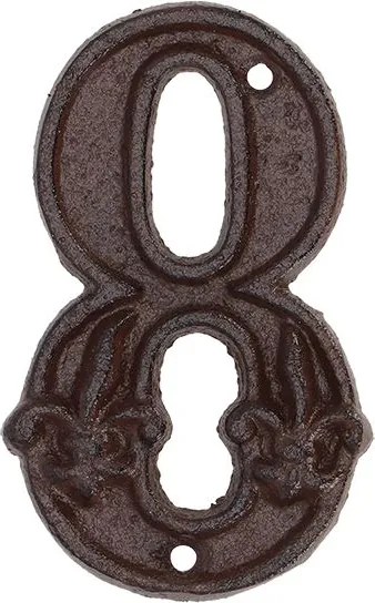 Esschert Design huisnummer 8 - LxBxH: 7,8x1,1x12,6cm