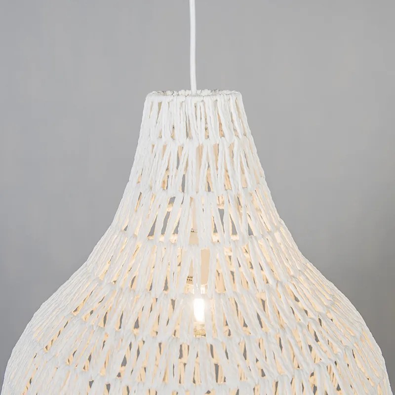 Scandinavische hanglamp wit 45 cm - Lina Drop