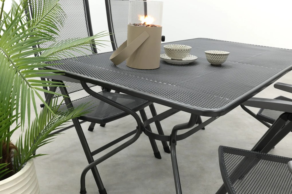 Royal Garden Balero verstelbare tuinset strekmetaal 160x90 cm.