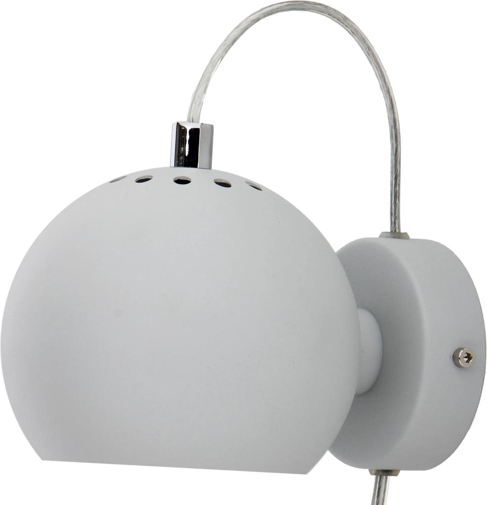 Frandsen Ball wandlamp LED lichtgrijs mat structuur