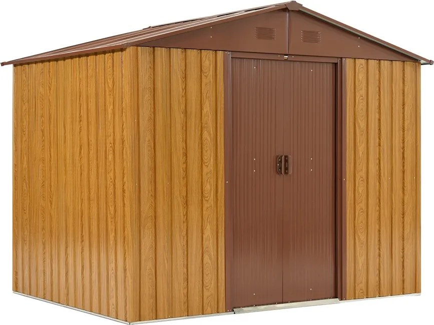 Metalen tuinhuisje Helsinki 2.4 x 1.7 m Store Boss bruin