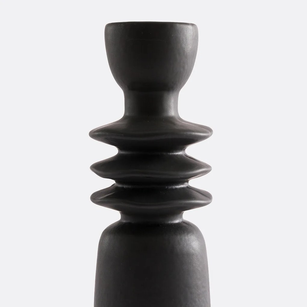 Keramische kandelaar H18 cm, Greta