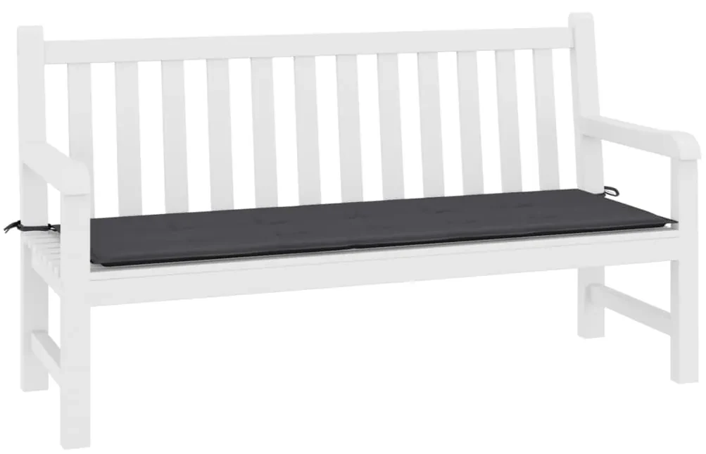 vidaXL Tuinbankkussen 200x50x3 cm antracietkleurig