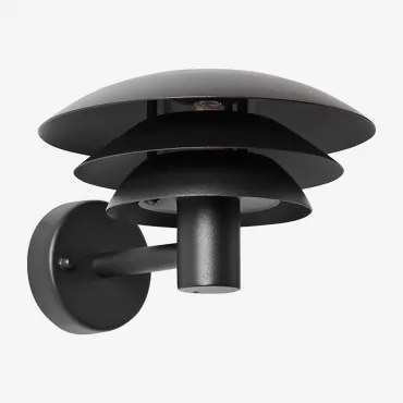 Rvs Buitenwandlamp Lirano Zwart - Sklum